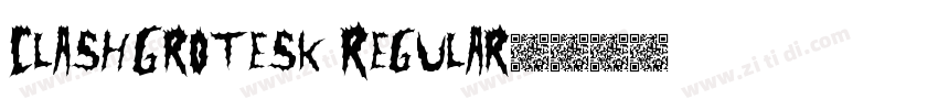 ClashGrotesk Regular字体转换